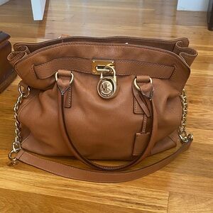 Michael Kors Tan Leather Shoulder Bag